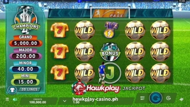 Slot Game Review ng: 11 Champions 2 Hawkplay-Slot1