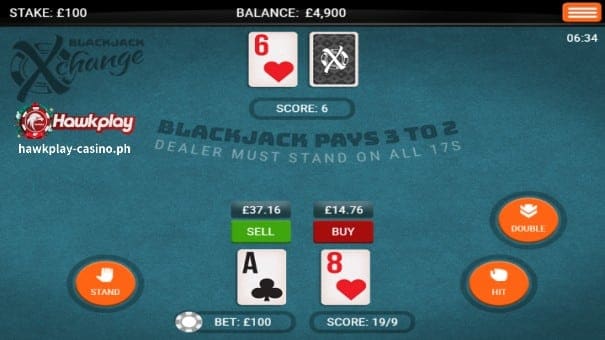 Blackjack X-Change Nakatutuwang Mga Tip 2 Blackjack X-Change 遊戲介面